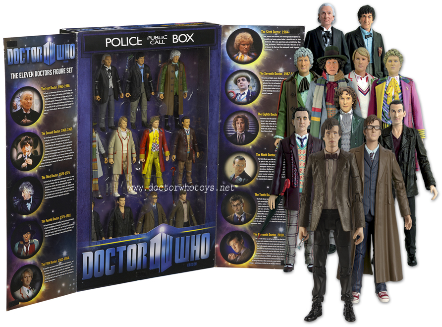 Dr Who Eleven Doctors Figure Set